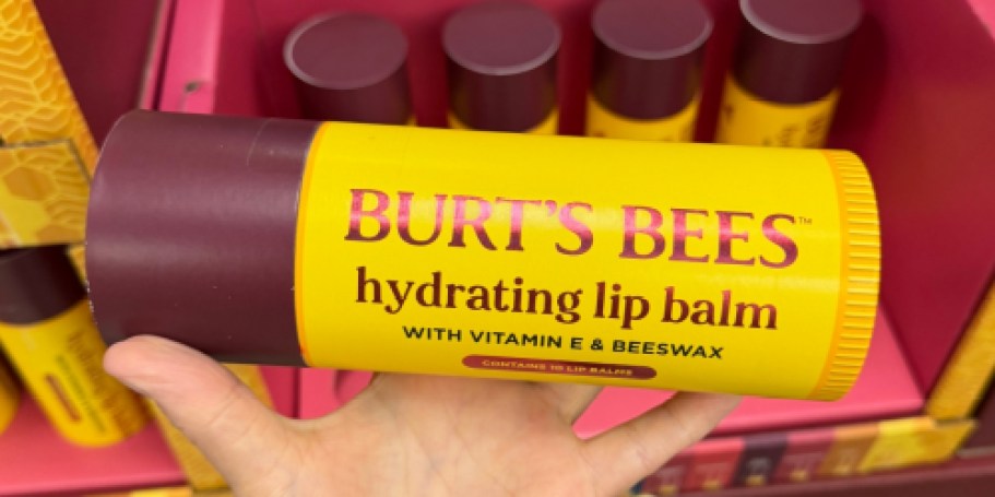 Sam’s Club Has a HUGE Burt’s Bees Lip Balm Gift Set for Only $16.48 (Split up for Stocking Stuffers!)