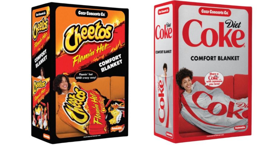 cheetos and diet coke Cozy Concepts Co. Throw Blanket boxes