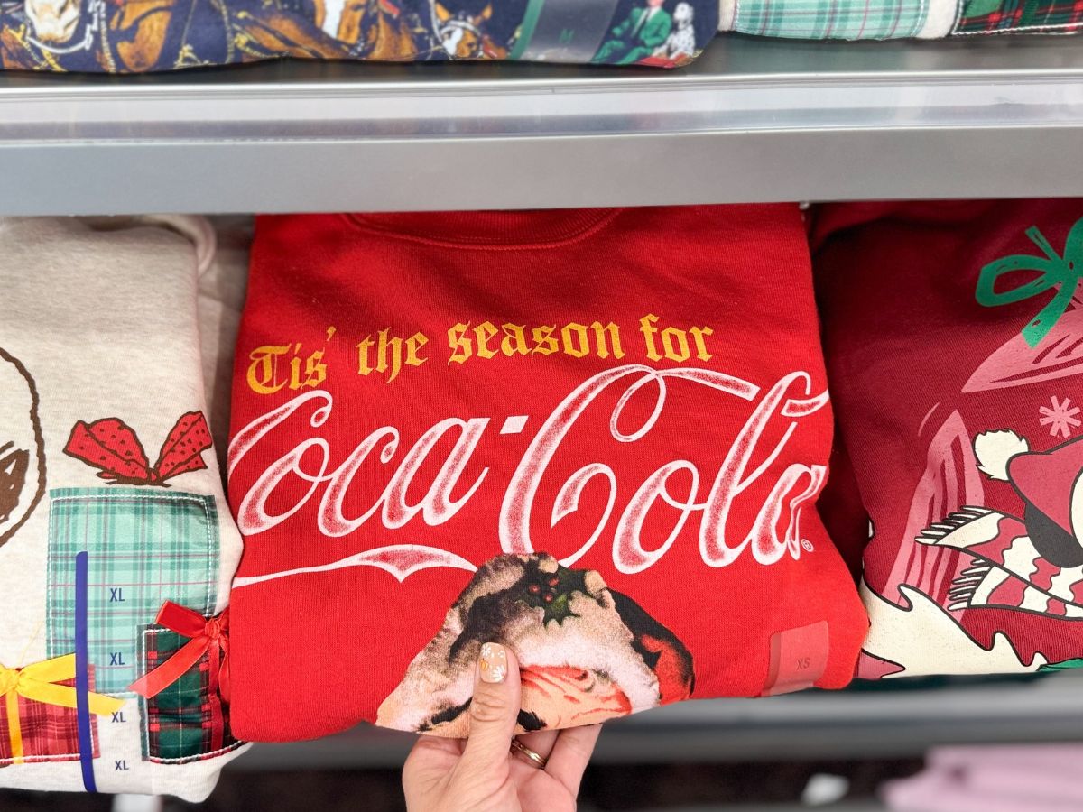 NEW Coke & Diet Coke Christmas Sweatshirts Spotted at Target