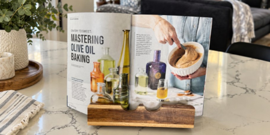 Amazon Acacia Wood Cookbook Stand Just $15.59 (Reg. $26)