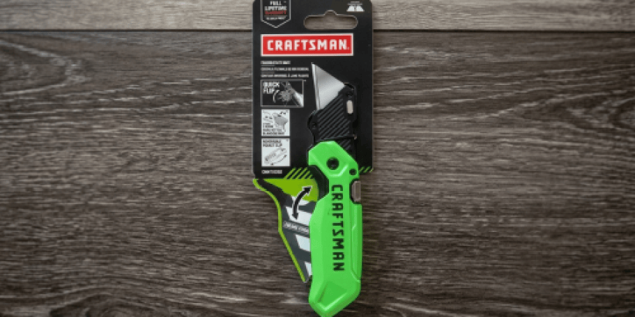 CRAFTSMAN Folding Utility Knife Just $7.98 on Amazon (Perfect Stocking Stuffer!)