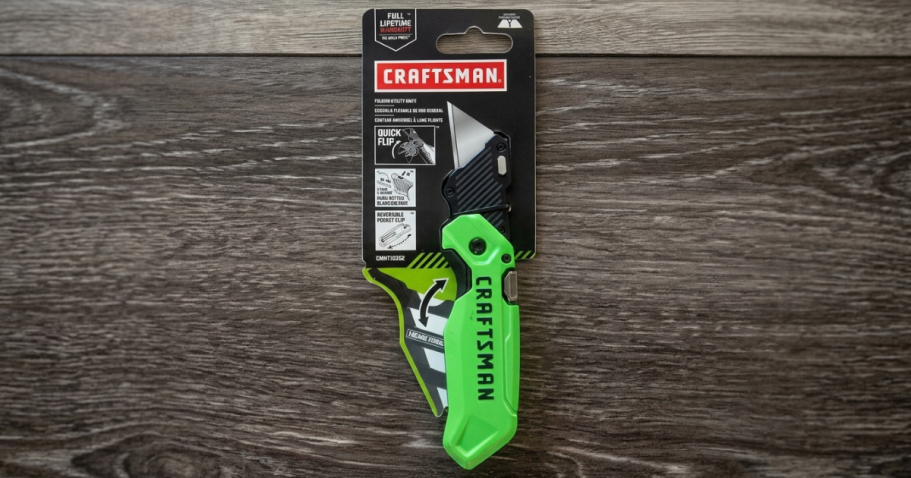 CRAFTSMAN Folding Utility Knife Just $7.98 on Amazon (Perfect Stocking Stuffer!)
