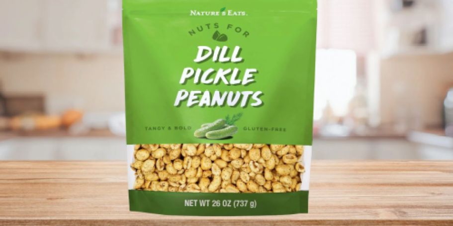 Nature’s Eats Dill Pickle Peanuts 26oz Bag Just $4.97 Shipped on Amazon