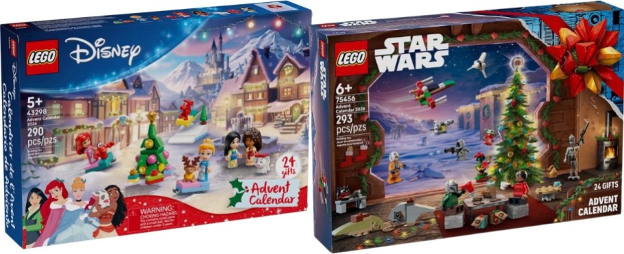 two LEGO advent calendars