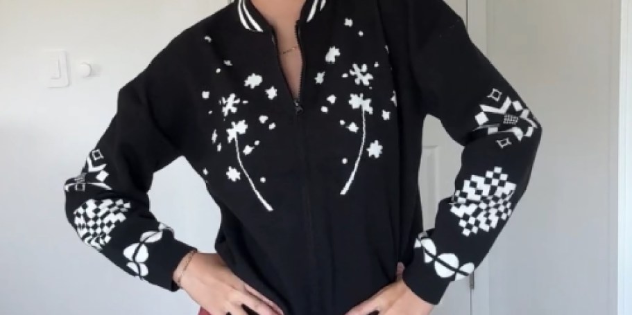 Women’s Zip-Up Sweater Jacket Only $13.99 on Amazon (Reg. $28)!