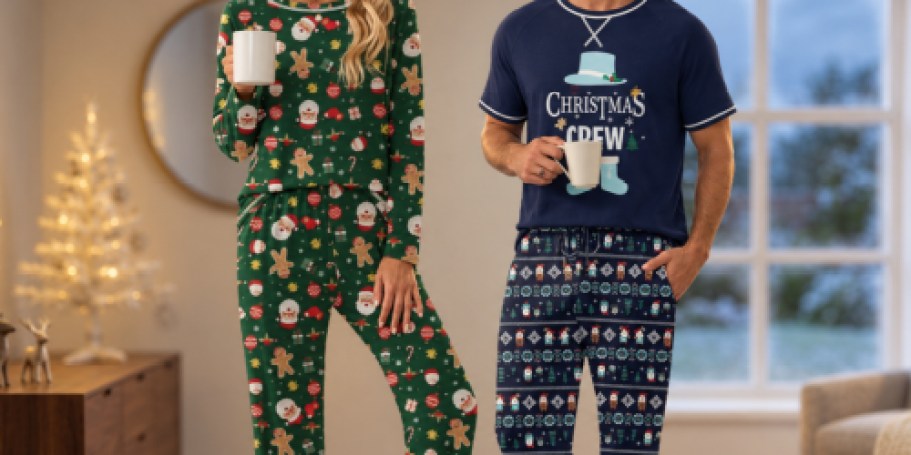 Christmas Pajama Sets from $9.99 on Amazon (Regularly $40)