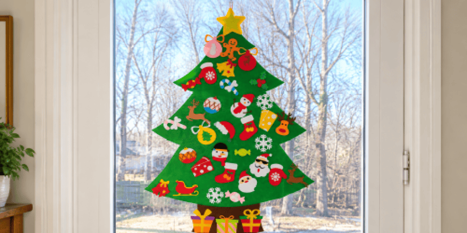 Felt Christmas Tree w/ Ornaments Only $8.99 on Amazon