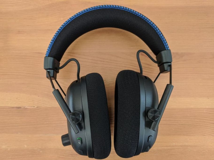 black gaming headset