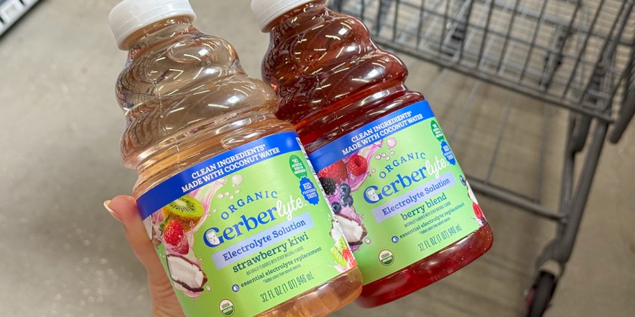 Be Ready for Sick Days w/ NEW Organic GerberLyte™ Now at Walmart + Get Walmart Cash