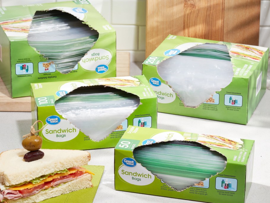 Walmart Double Zipper Sandwich Bags 100-Count UNDER $2 + More