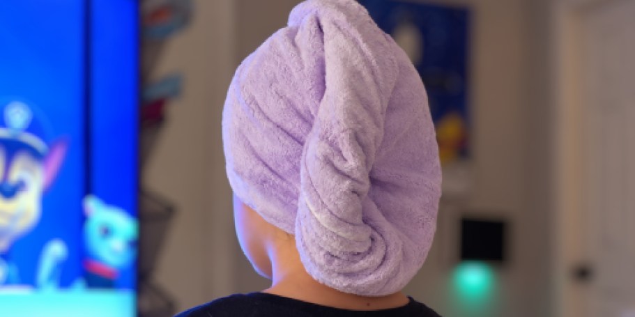Microfiber Hair Towels 3-Pack Only $5.99 on Amazon (Just $2 Each)