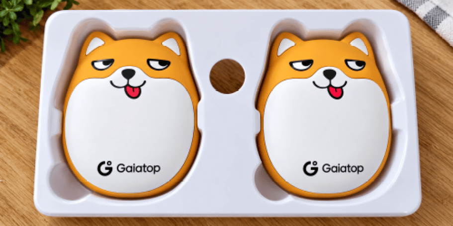 Cute Dog Rechargeable Hand Warmers 2-Packs Just $8.99 on Amazon