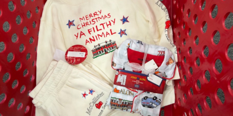Target Just Dropped Matching Home Alone Family Pajamas & Sweats Starting at $12!