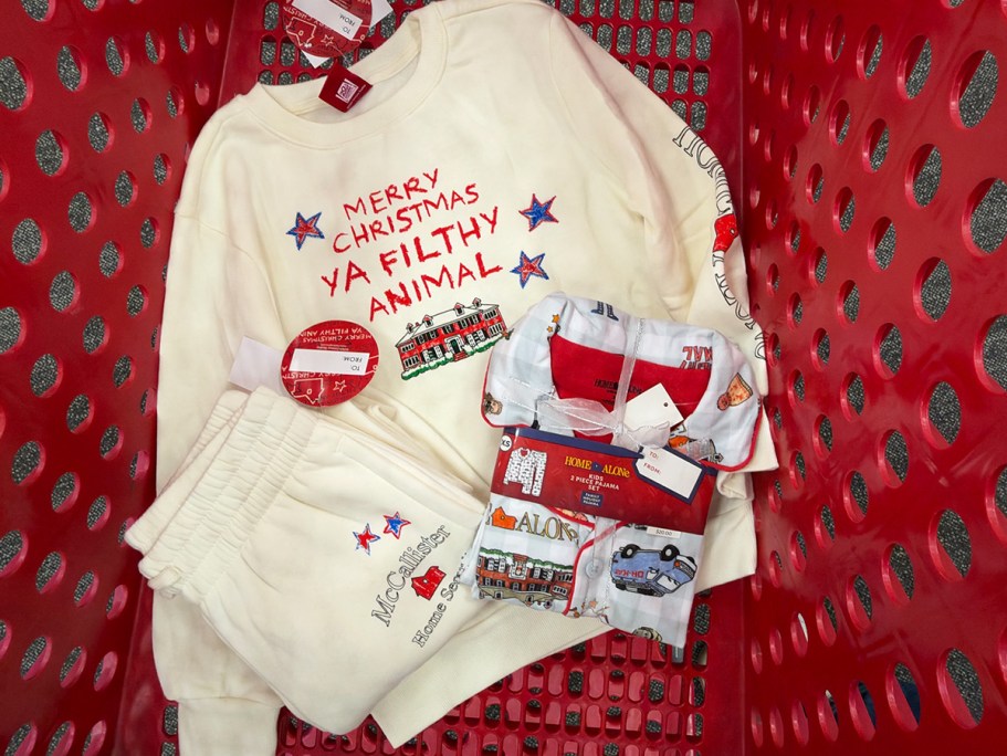Target Just Dropped Matching Home Alone Family Pajamas & Sweats Starting at $12!
