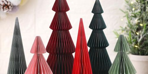 Trendy Honeycomb Christmas Tree 6-Pack Just $16 on Amazon