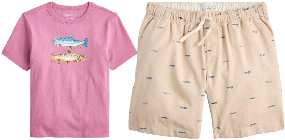 j crew boys tee and shorts