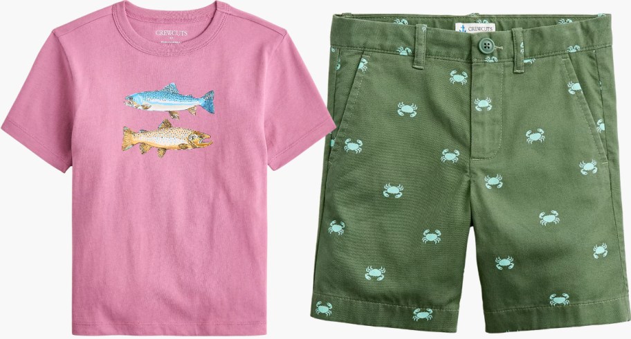 boys tee and shorts