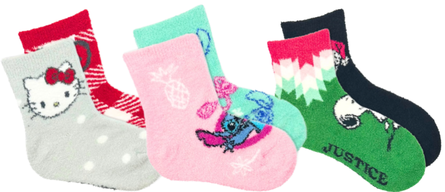 3 pairs of kids cosy socks