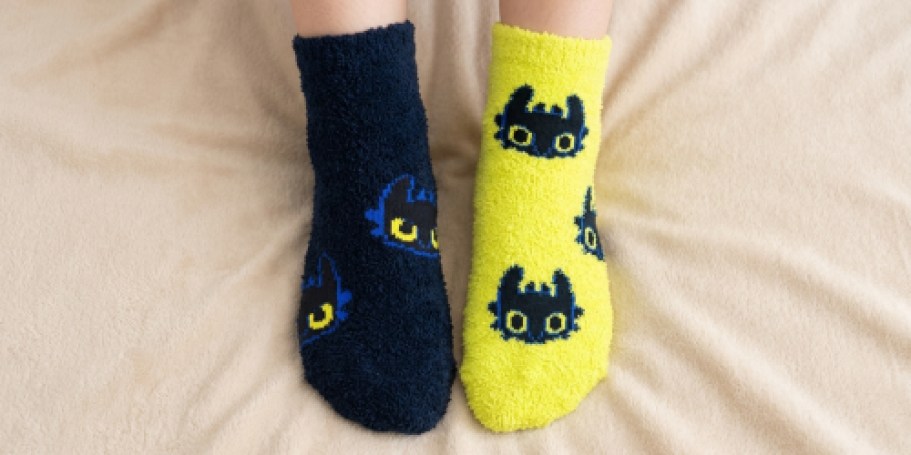 Kids Cozy Character Socks 2-Packs Just $2.50 on Walmart.com – Easy Stocking Stuffer!