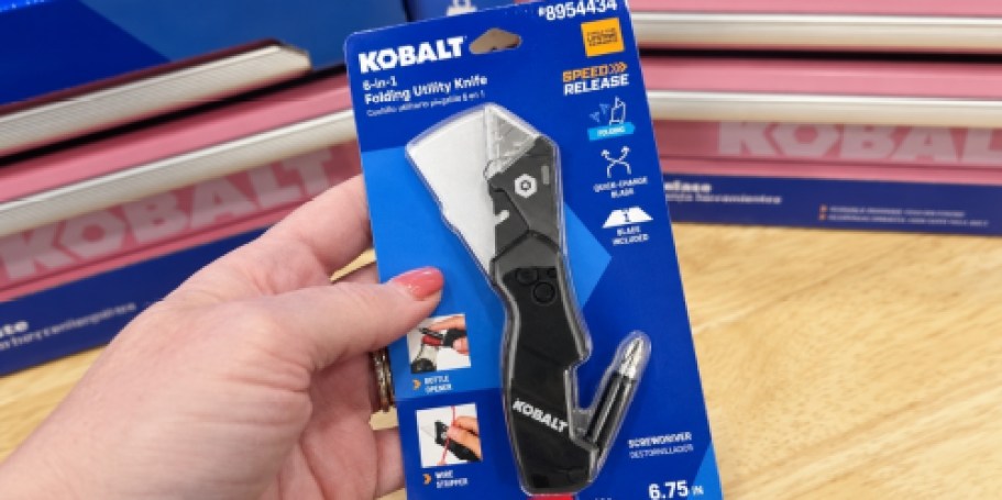 Kobalt 6-in-1 Folding Utility Knife Just $9.98 at Lowe’s | Great Stocking Stuffers!