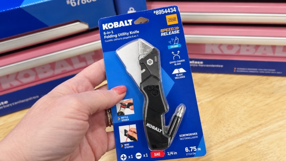 Kobalt 6-in-1 Folding Utility Knife Just $9.98 at Lowe’s | Great Stocking Stuffers!