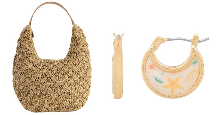kohls purse and earrings
