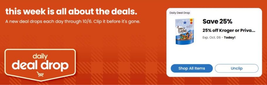 25% off select Kroger or Private Selection Snacking or Baking Nuts coupon