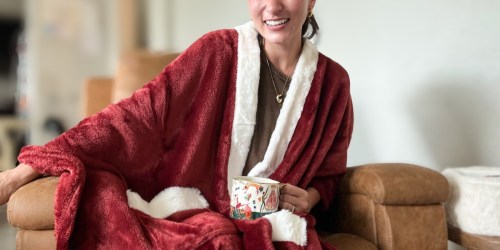Plush Wrap Blankets Just $11.99 on Macys.com (Reg. $40) | Christmas Styles, Too!