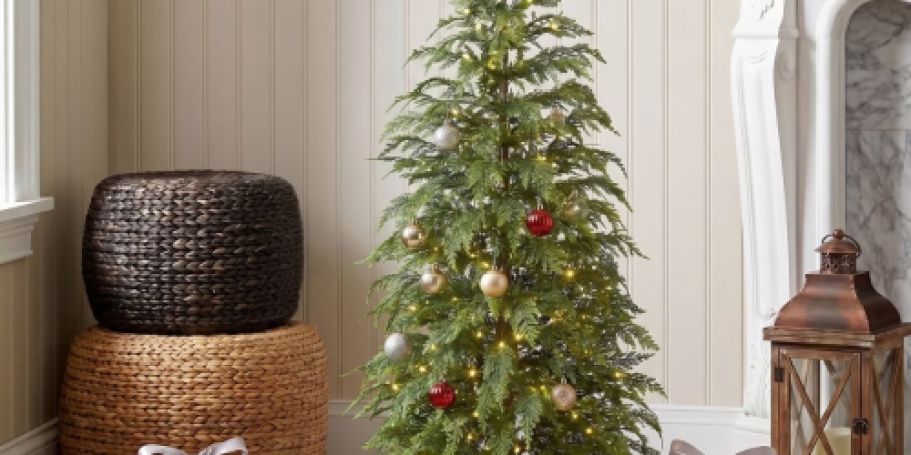 Artificial Christmas Tree w/ LED Lights Only $57 Shipped on Walmart.com (Reg. $120)