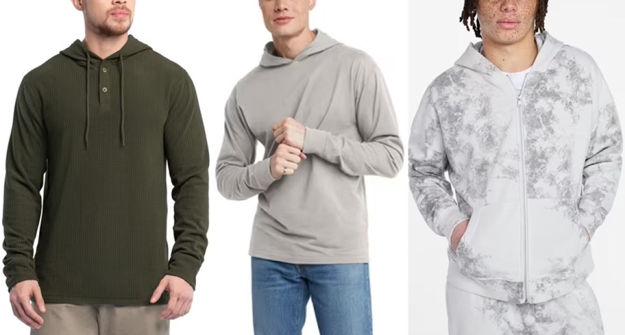 men wearing green and gray jackets 