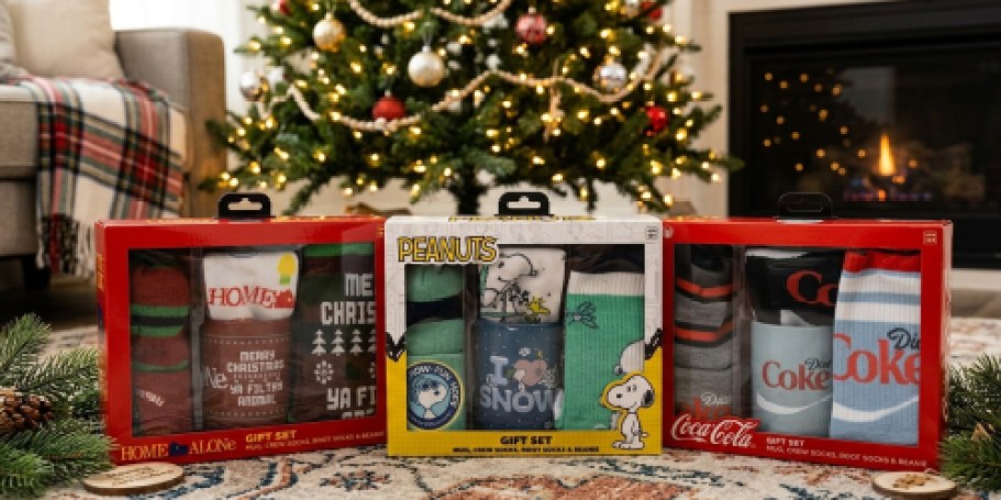 NEW Men’s Boot & Crew Socks Gift Sets Spotted on Target.com (Includes Mug & Beanie, Too!)