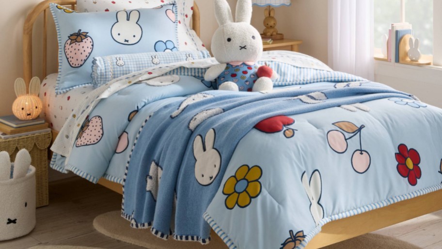miffy comforter set and throw