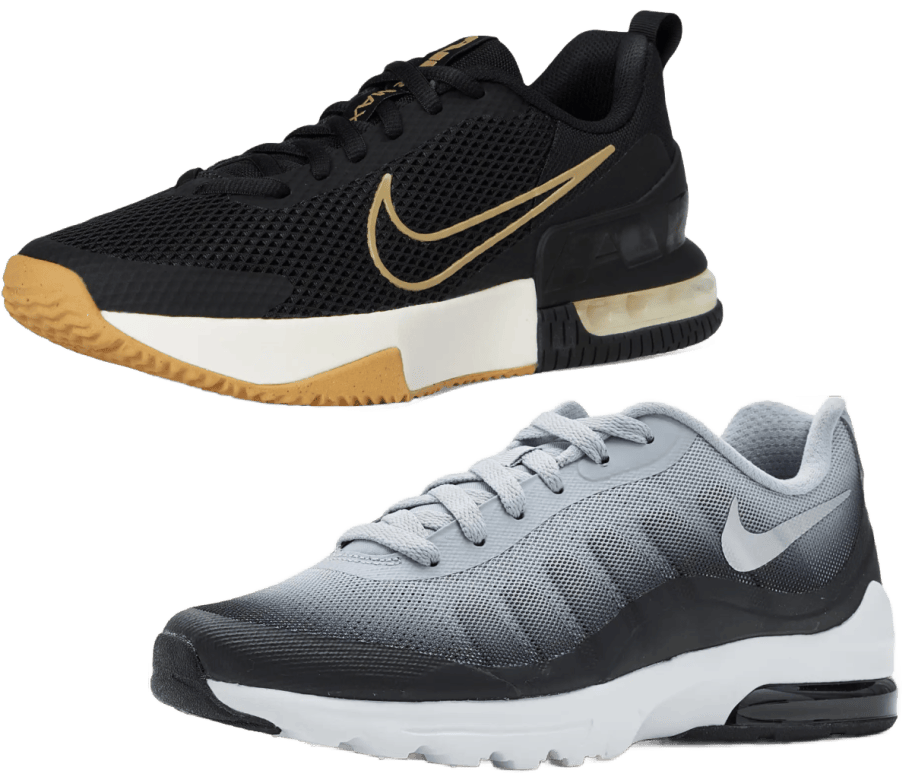 2 pairs of adult nike shoes