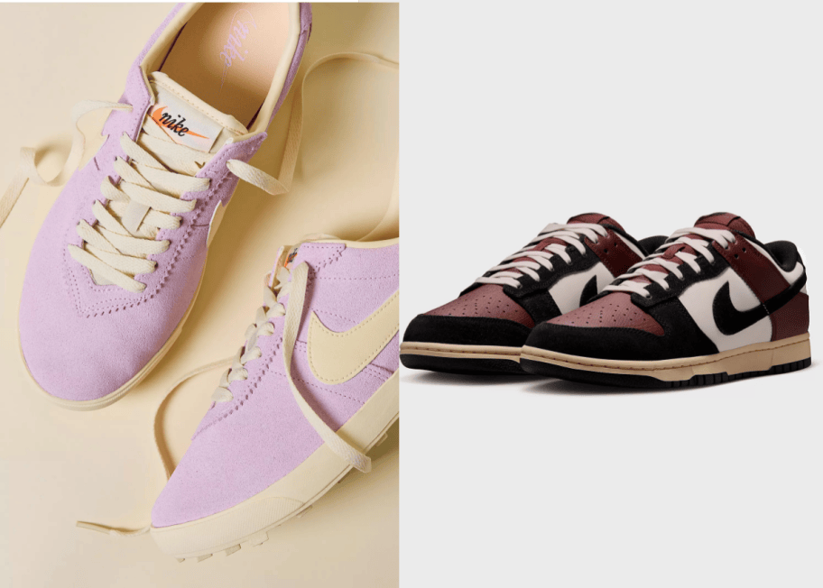 2 pairs of nike shoes