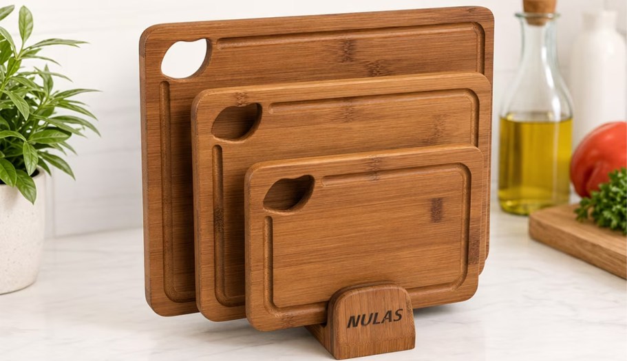 4-Piece Wood Cutting Board Set Only $18.49 on Walmart.com (Reg. $52)