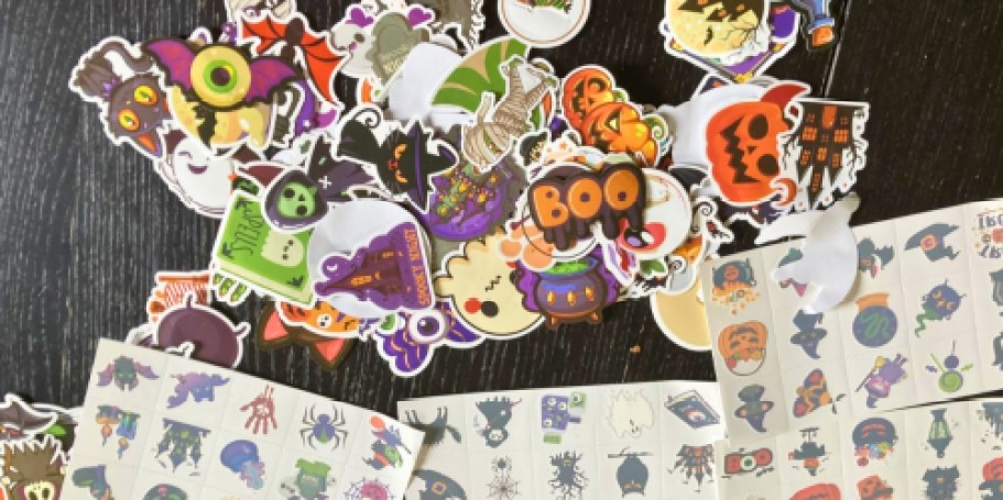 Halloween Stickers & Temporary Tattoos 160-Count Just $2.99 on Amazon