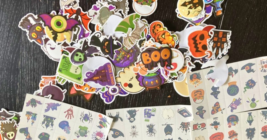 Halloween Stickers & Temporary Tattoos 160-Count Just $2.99 on Amazon