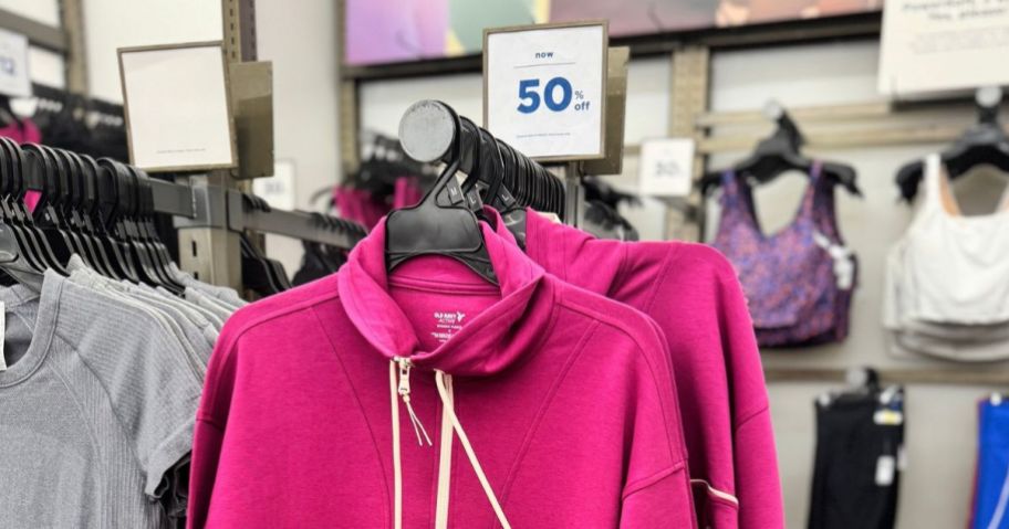 old navy 50% off sign in store