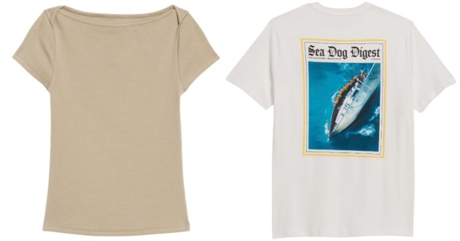 old navy womens and mens tops