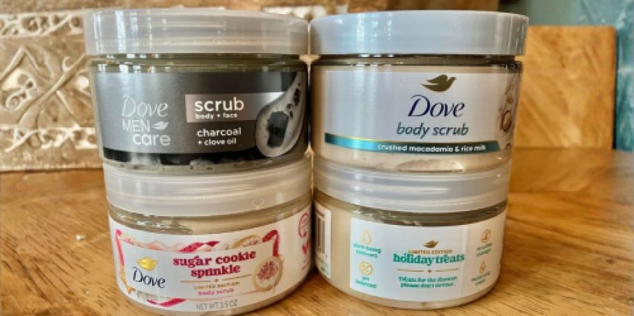 Dove Exfoliating Mini Body Scrub 4-Pack Only $10.54 Shipped on Amazon