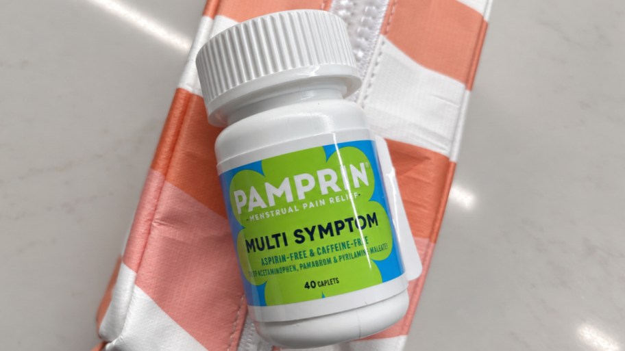 a 40 count bottle of pamprin