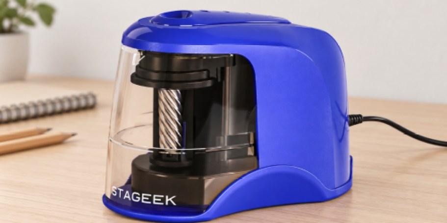 Electric Pencil Sharpener Just $7 on Amazon (Reg. $17)
