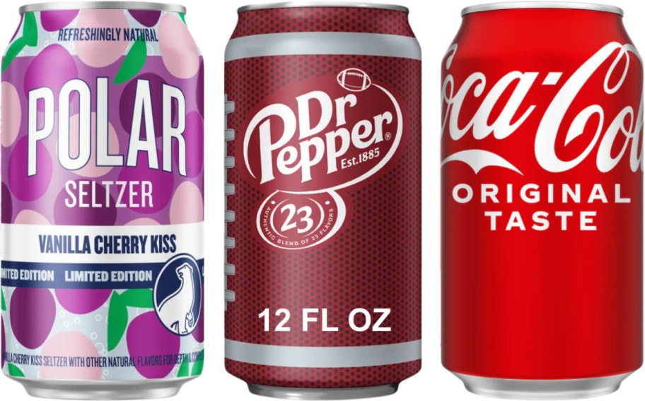 3 cans of soda