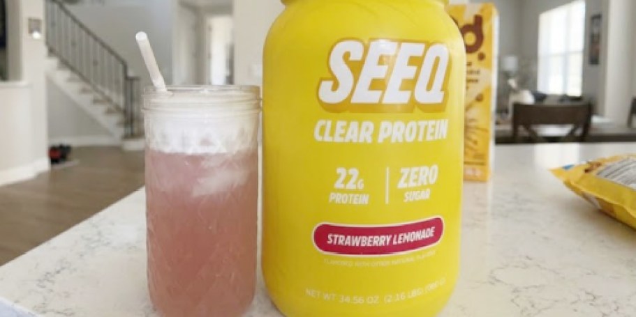 SEEQ Strawberry Lemonade Protein Powder 2lb Only $25.59 Shipped on Amazon (Reg. $64)