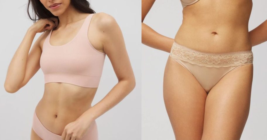 women in bra and underwear