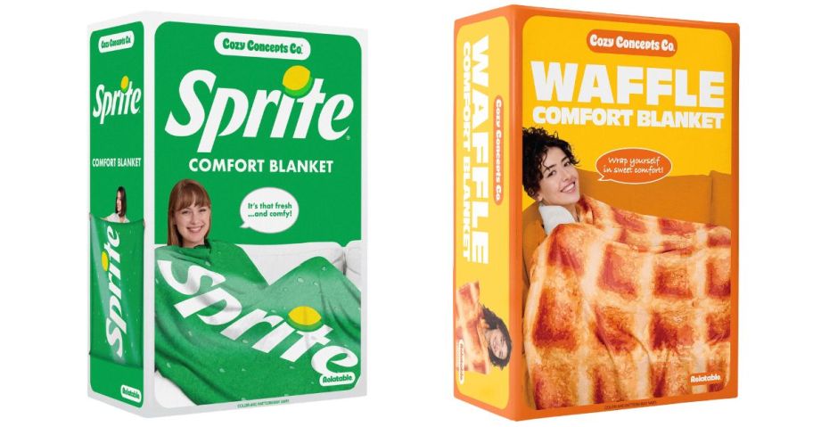 sprite and waffle Cozy Concepts Co. Throw Blanket boxes