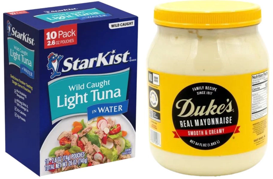 tuna pouches and mayonnaise