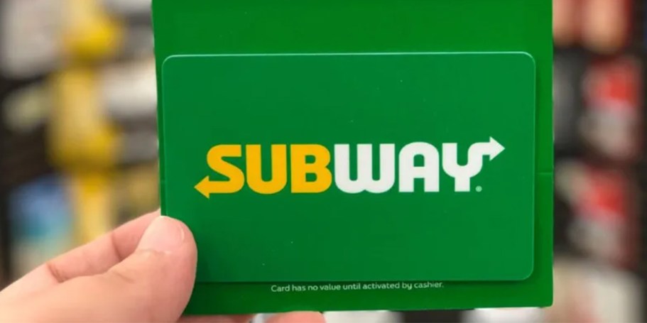 Subway Giving Away 1,000 FREE $15 Gift Cards Each Day (Enter NOW!)