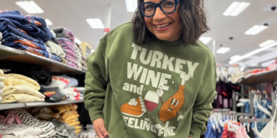 This $25 Target Sweatshirt Is Thanksgiving Prep Goals