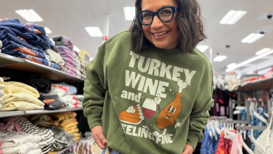 This $25 Target Sweatshirt Is Thanksgiving Prep Goals